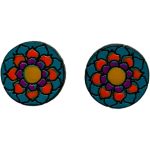 Mandala Ahşap Küpe
