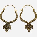 Yılan Serisi Pirinç Küpe